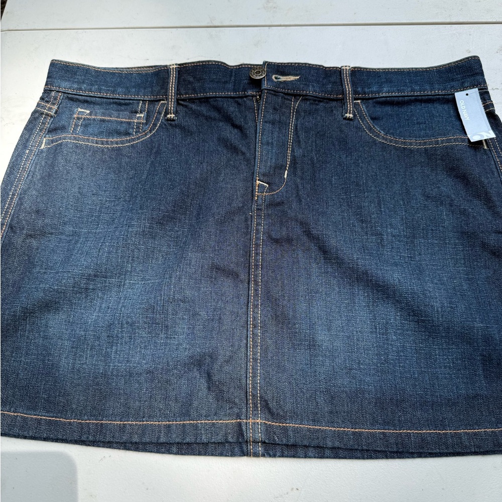 Old Navy Dark Blue Denim Skirt